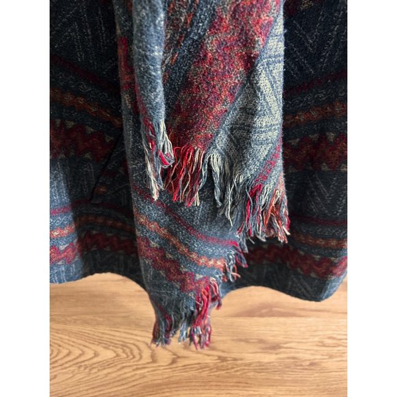 LAPIS Boho Southwestern Wool Blend Hooded Vest - Picture 5 of 5